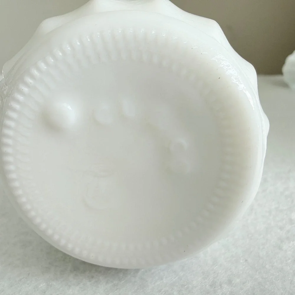 Hoosier Glass Milk Glass Bud Vase Set of 3 White 9 Inch Excellent Vintage MCM